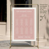 Renard 8-Table Wedding Seating Chart Template
