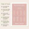 Renard 8-Table Wedding Seating Chart Template