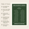 Renard 2-Table Long Tables Wedding Seating Chart Template (US)