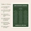 Renard 3-Table Long Tables Wedding Seating Chart Template (US)