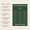 Renard 3-Table Long Tables Wedding Seating Chart Template