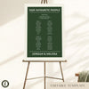 Renard 4-Table Wedding Seating Chart Template