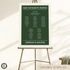 Renard 5-Table Wedding Seating Chart Template