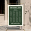Renard 8-Table Wedding Seating Chart Template