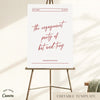 Rosso Engagement Party Welcome Sign Template