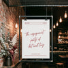 Rosso Engagement Party Welcome Sign Template