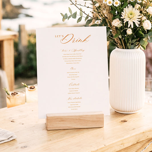 Saba Bar Menu Sign Template