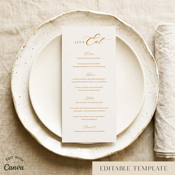 Saba Menu Template