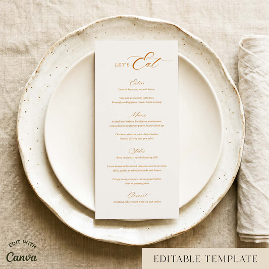 Saba Menu Template