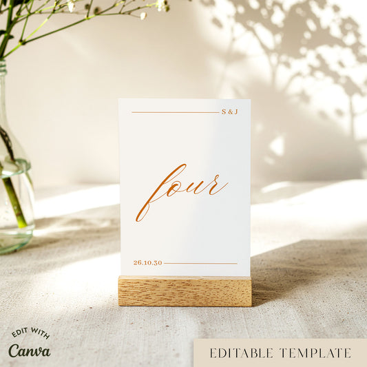 Saba Table Numbers Template