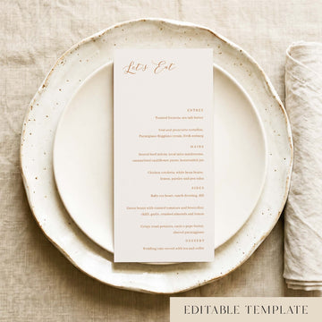 Saba Menu Template (US)