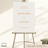 Saba Wedding Welcome Sign Template