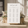 Salt 9-Table Wedding Seating Chart Template