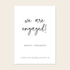Engagement welcome sign template design on a beige background.