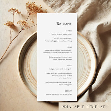 Salt Menu Template