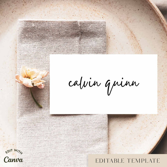Salt Place Cards Template