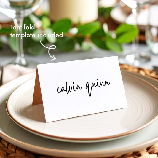 Salt Place Cards Template