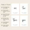 Salt Table Numbers Template
