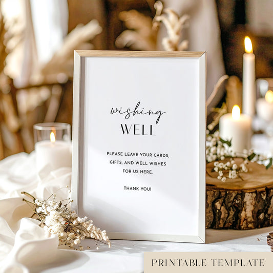 Brighton Wishing Well Sign Template