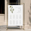 Evergreen Wedding Seating Chart Template (Round Tables)