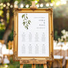 Evergreen Wedding Seating Chart Template (Round Tables)