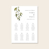 Evergreen Wedding Seating Chart Template (Round Tables)