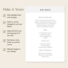 Slate Bar Menu Sign Template
