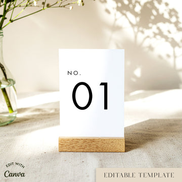 Slate Table Numbers Template (US)