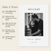 Slate Wedding Welcome Sign Template