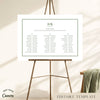 Solace 3-Long Tables Wedding Seating Chart Template