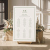Solace 6-Table Wedding Seating Chart Template