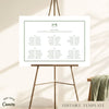 Solace 6-Long Tables Wedding Seating Chart Template