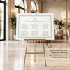 Solace 6-Long Tables Wedding Seating Chart Template