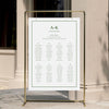 Solace 8-Table Wedding Seating Chart Template
