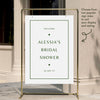 Solace Bridal Shower Welcome Sign Template
