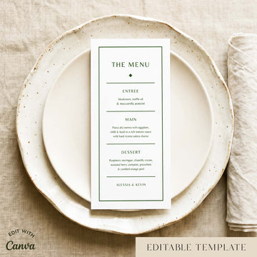 Solace Menu Template