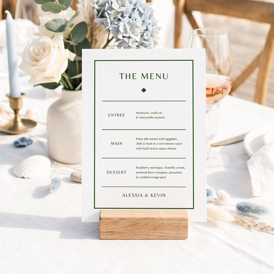 Solace Menu Template