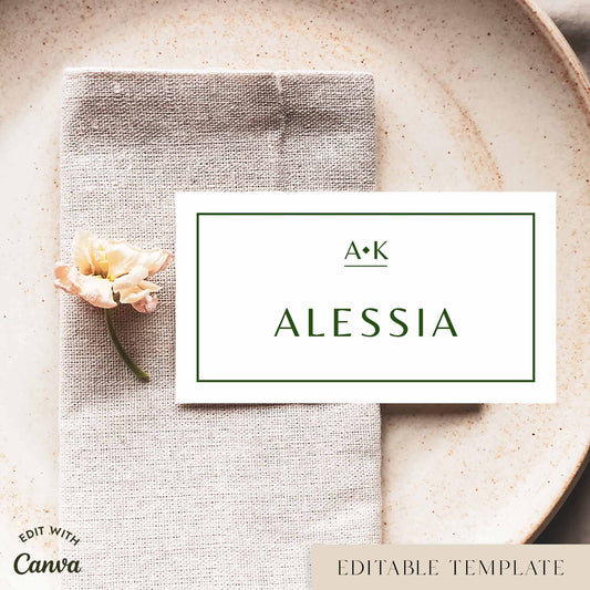 Solace Place Cards Template