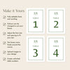 Solace Table Numbers Template