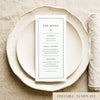 Solace Menu Template (US)
