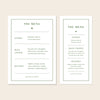 Solace Menu Template (US)