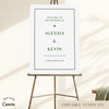 Solace Wedding Welcome Sign Template