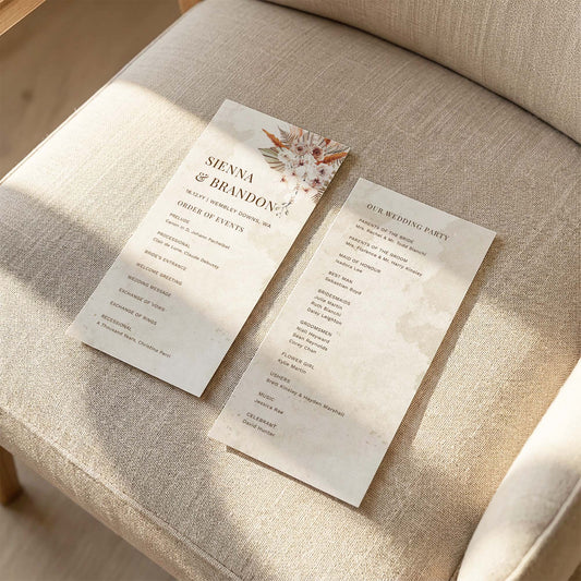 Solana Wedding Ceremony Program Template