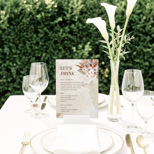 Solana Bar Menu Sign Template (US)
