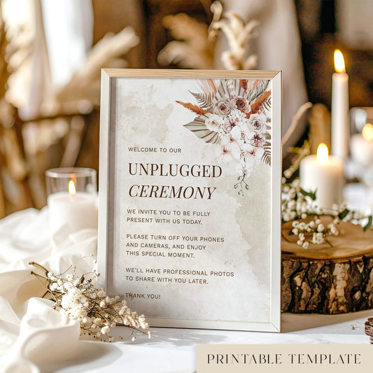 Solana Unplugged Ceremony Sign Template
