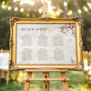 Solana Wedding Seating Chart Template (Long Tables) (Horizontal)