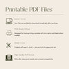 Infographic about the features of printable PDF files.