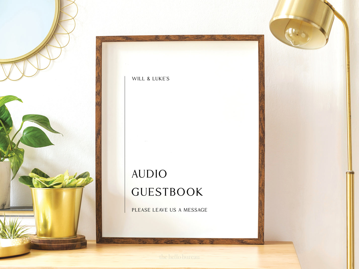 Printable Audio Guestbook Wedding Sign Templates