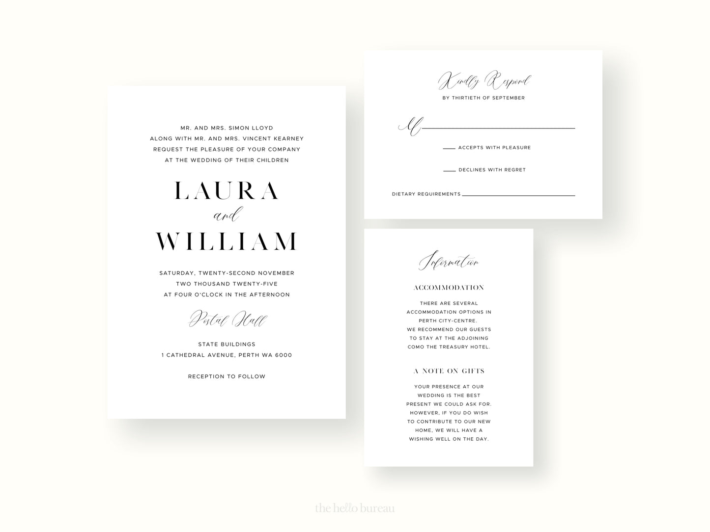Printable Classic Wedding Invitation Template | DIY Editable Invites