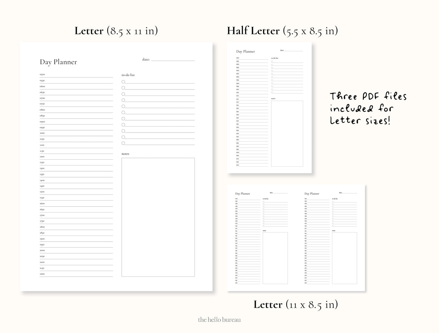 Printable Day Planner PDF
